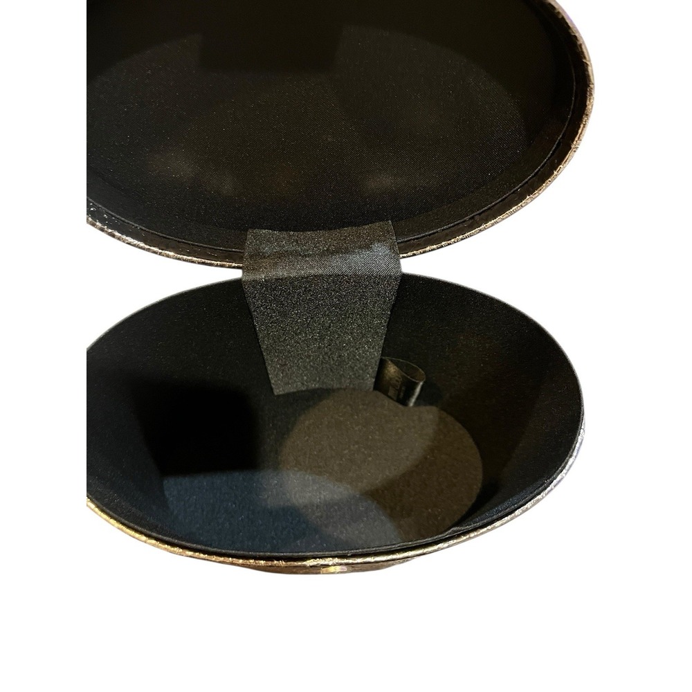 Jimmy Choo Metallic Bronze Snakeskin Cosmetics Vanity Case Lined and Felt Bottom - Picture 3 of 5